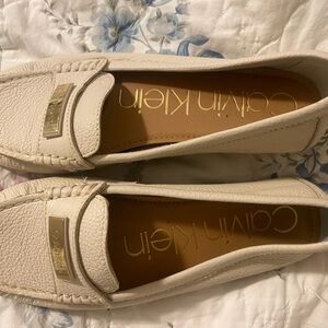 Women’s Calvin slip into with gold accents .  6 1/2 . New or nearly new